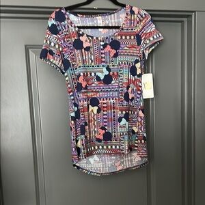 Colorful Geometric Print Women's Top